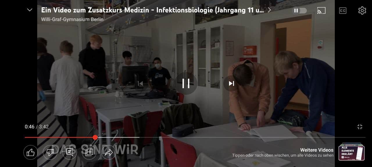 Ein Video zum Zusatzkurs Medizin – Infektionsbiologie (Jahrgang 11 u. 12)