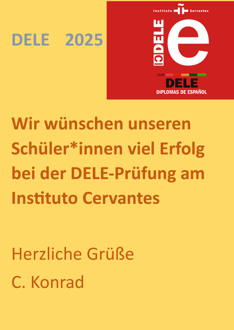 DELE-Prüfung 2025 – Viel Glück!